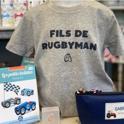 T Shirt Enfant Fils de Rugbyman 