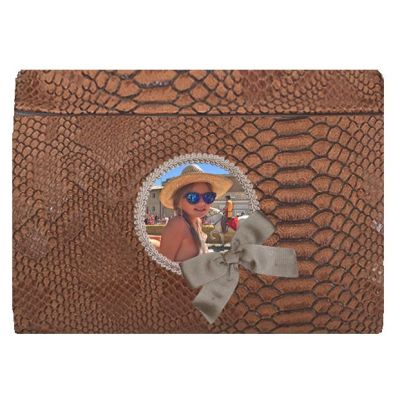 Pochette Trendy Tasma camel personnalisée photo