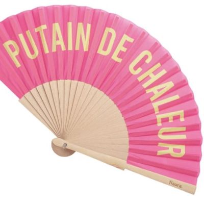 fisura - eventail putain de chaleur rose 