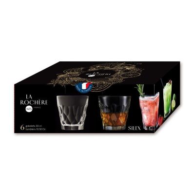 Coffret de 6 Verres Silex made in France