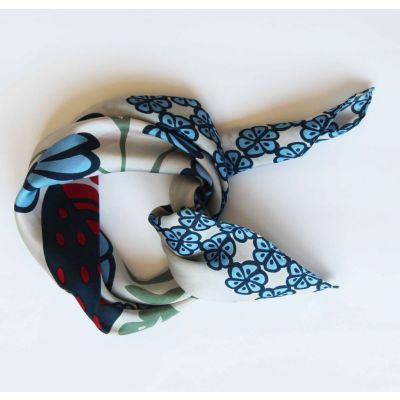 Les belles Vagabondes - mini foulard en soie 50x50cm