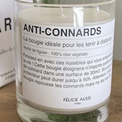 Felicie Aussi - Bougie Anti-Connards à la feuille de Figuier