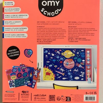 Omy - poster & 60 stickers Solar System