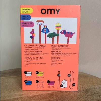 Omy - Kit crayons à réaliser en pate à modeler magique