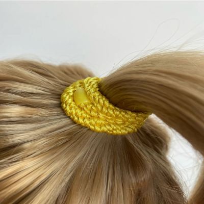 Elastique cheveux KKNEKKI -  Jaune glitter