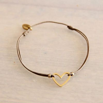 Bracelet élastique coeur