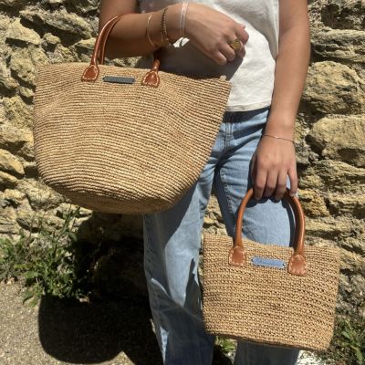 Sac raphia cabas - Kala et mini Kala