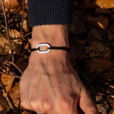 Le Vent a la Française Bracelet Plat - Noir