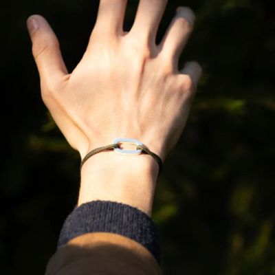 le Vent a la Française Bracelet Plat - Kaki