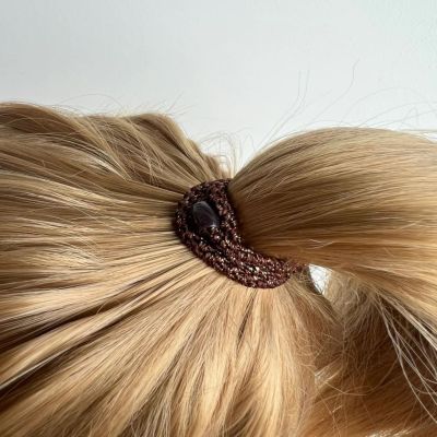 Elastique cheveux KKNEKKI -  Fin Marron