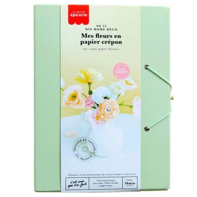 Kit DIY pour créer de magnifiques fleurs en papier crépon