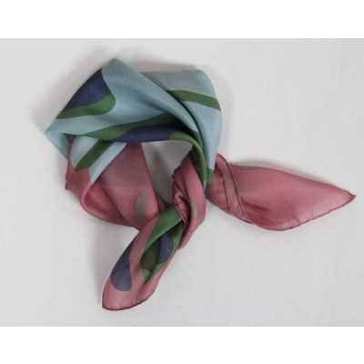 Mini Foulard en Soie Kasbah rose