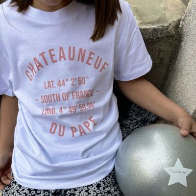 T-Shirt Enfant Chateauneuf du Pape Rose