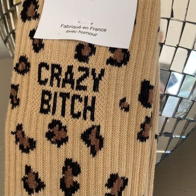 Félicie Aussi - Chaussettes Crazy bitch Léopard