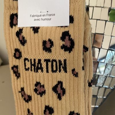 Félicie Aussi - Chaussettes Chaton Léopard