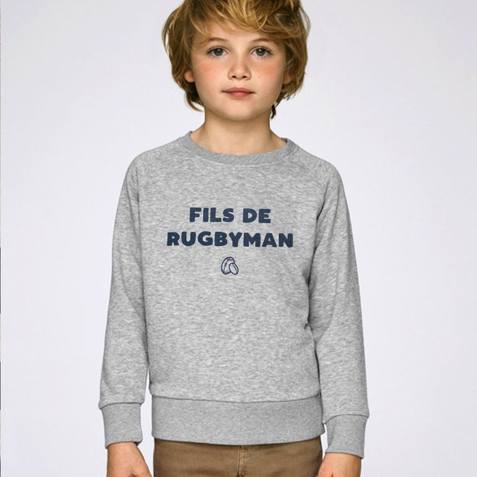 Sweat shirt personnalisé Fils de Rugbyman - Made in France