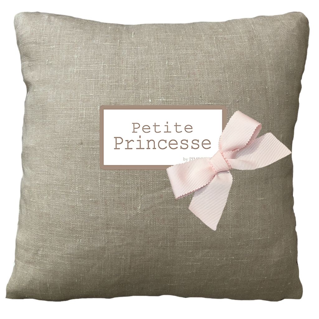 Coussin personnalisé bébé - Princesse